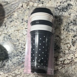 Kate Spade travel cups set of 4.
